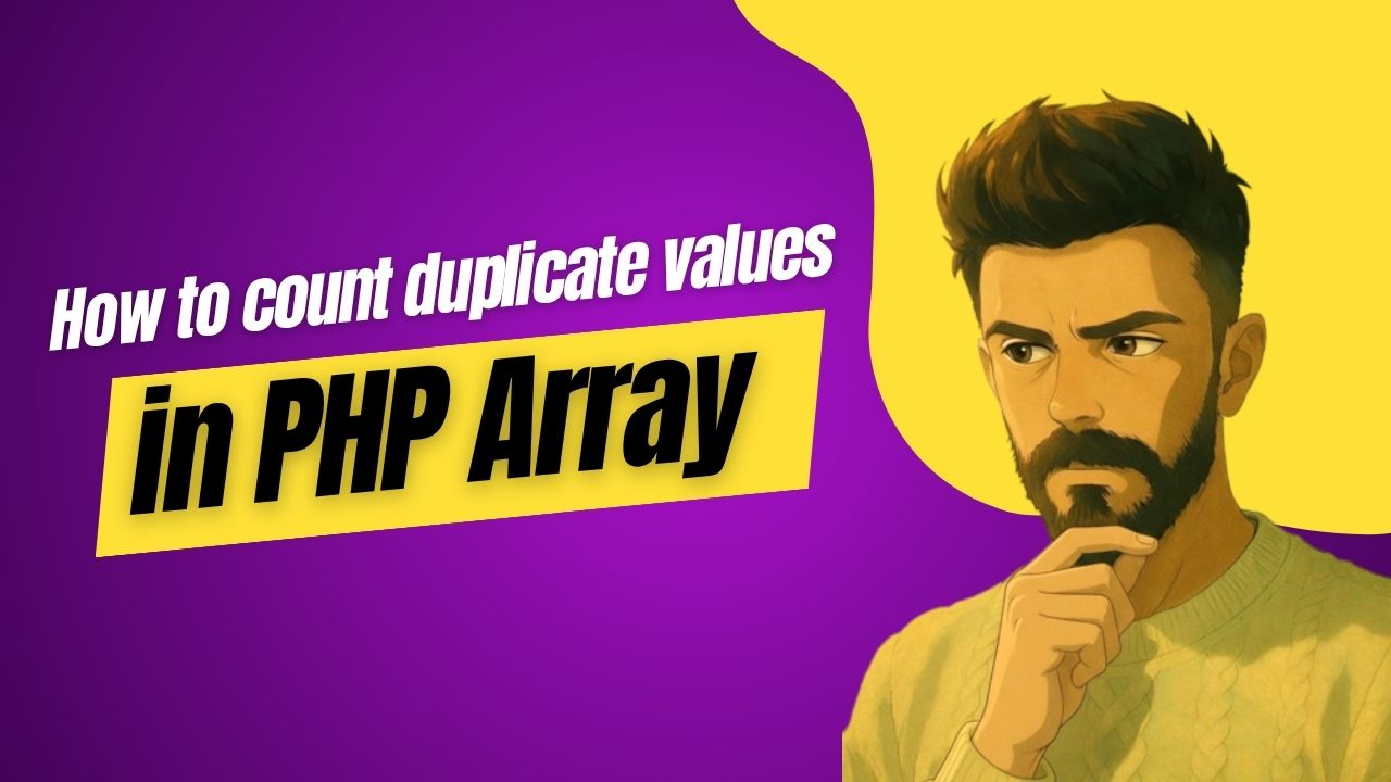 How to count duplicate values of PHP array