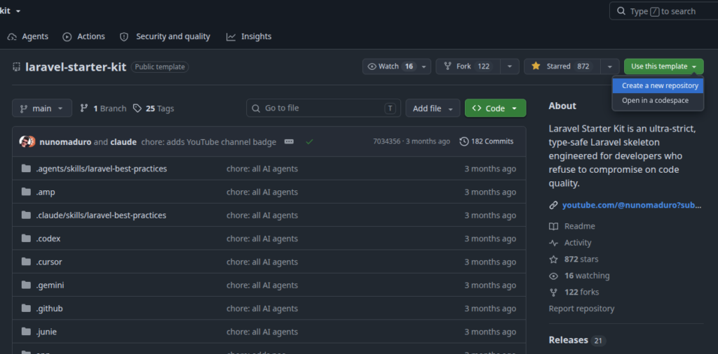 github remplate repository