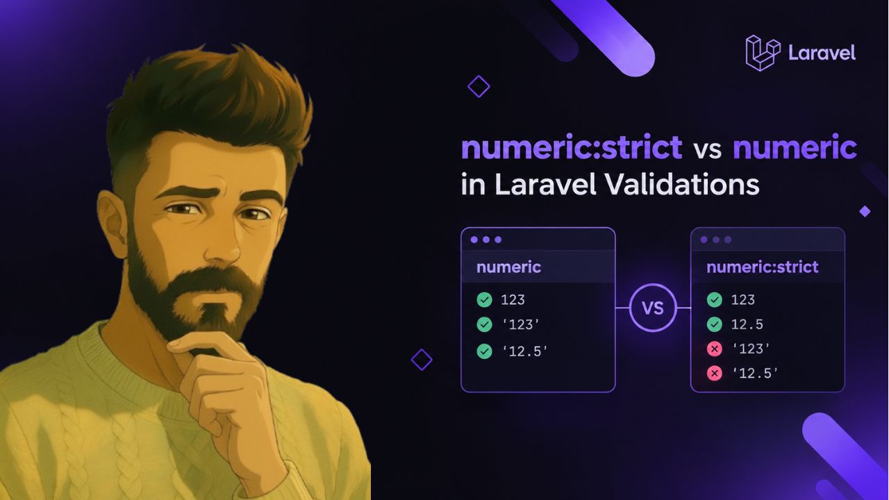 Laravel numeric:strict vs numeric Validation Rules